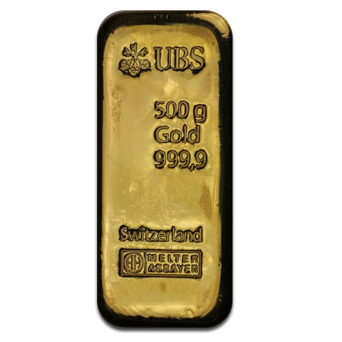 500 gram UBS gold bullion bar