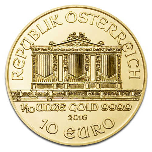 1/10 Ounce Austrian Philharmonic Gold Coin