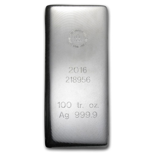 100 Oz RCM Silver Bar