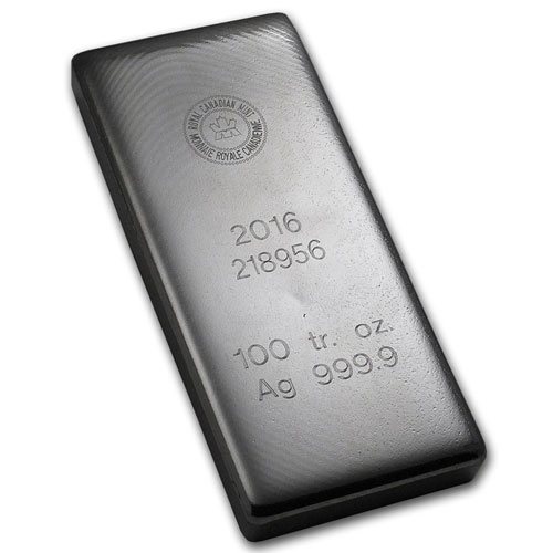 100 Oz RCM Silver Bar
